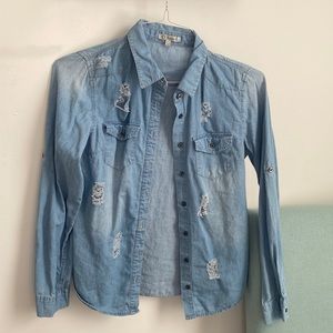 Noble U denim button up